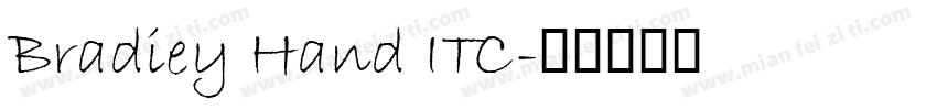 Bradiey Hand ITC字体转换